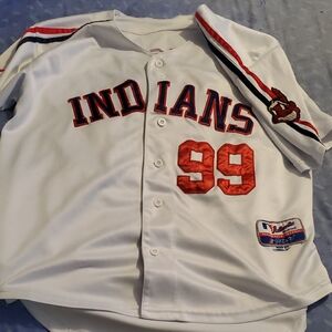 Ricky "Wild Thing" Vaughn Cleveland Indians Majestic Jersey.....